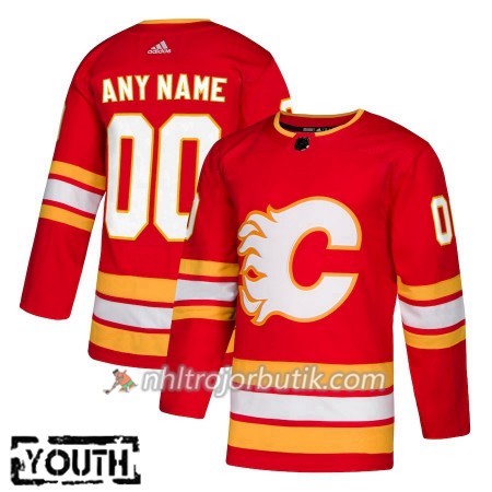 Barn Ishockey Calgary Flames Tröja med eget tryck Alternate Adidas 2018-19 Authentic
